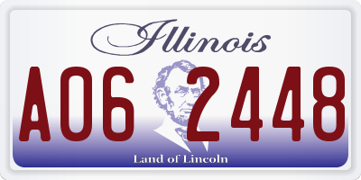 IL license plate A062448