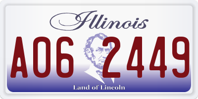 IL license plate A062449