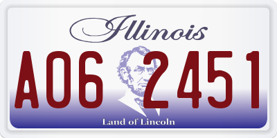 IL license plate A062451