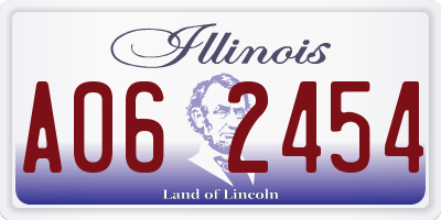 IL license plate A062454