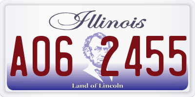 IL license plate A062455