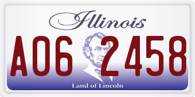 IL license plate A062458