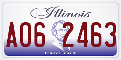 IL license plate A062463