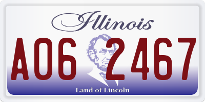 IL license plate A062467