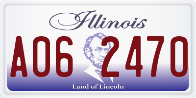 IL license plate A062470