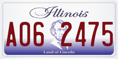 IL license plate A062475