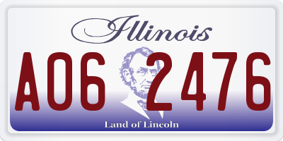 IL license plate A062476