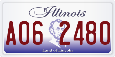 IL license plate A062480