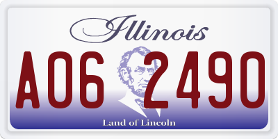 IL license plate A062490