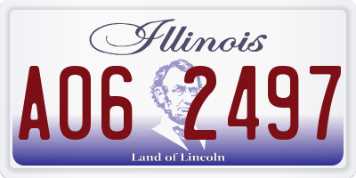 IL license plate A062497