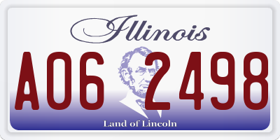 IL license plate A062498