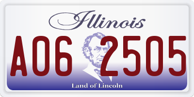 IL license plate A062505