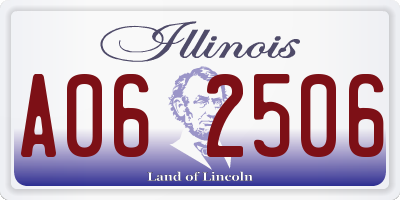 IL license plate A062506