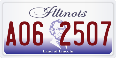 IL license plate A062507