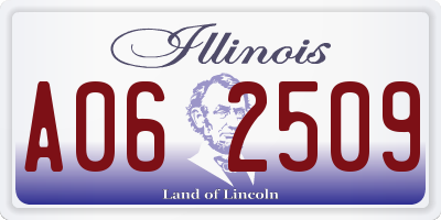 IL license plate A062509