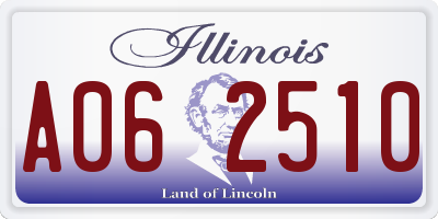 IL license plate A062510