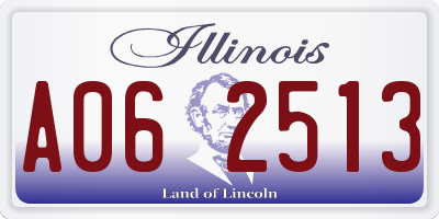 IL license plate A062513