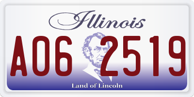 IL license plate A062519