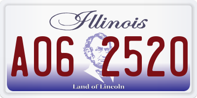 IL license plate A062520