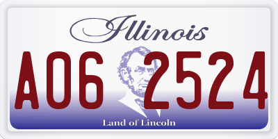 IL license plate A062524