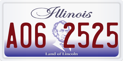 IL license plate A062525