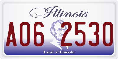 IL license plate A062530