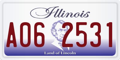 IL license plate A062531