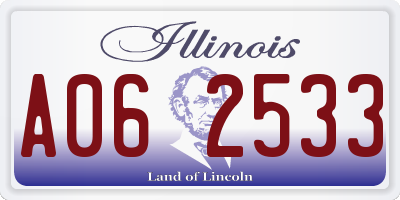 IL license plate A062533