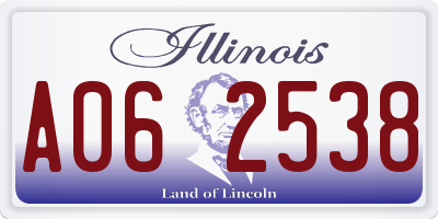 IL license plate A062538