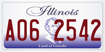 IL license plate A062542