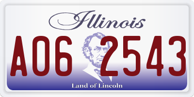 IL license plate A062543