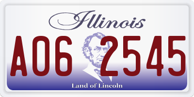 IL license plate A062545