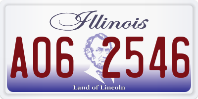 IL license plate A062546