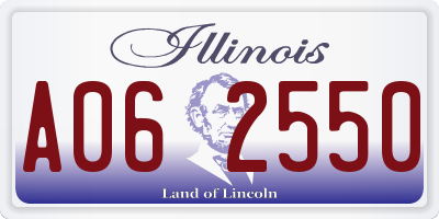 IL license plate A062550