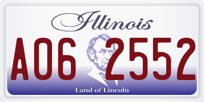 IL license plate A062552