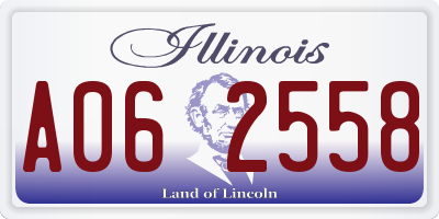IL license plate A062558