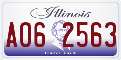IL license plate A062563