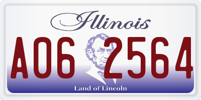 IL license plate A062564