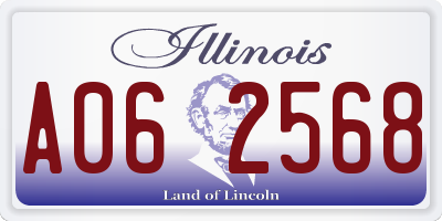 IL license plate A062568