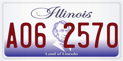IL license plate A062570