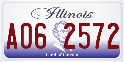 IL license plate A062572