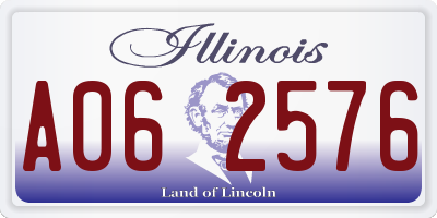 IL license plate A062576