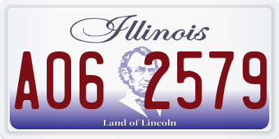 IL license plate A062579