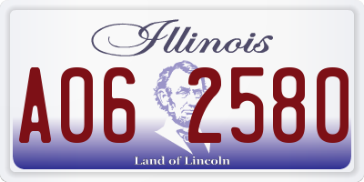 IL license plate A062580