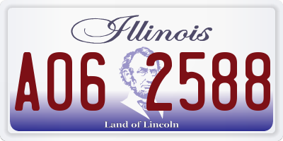 IL license plate A062588
