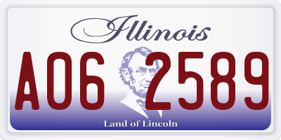 IL license plate A062589