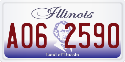 IL license plate A062590