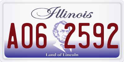 IL license plate A062592