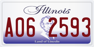 IL license plate A062593
