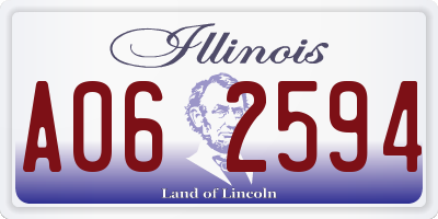 IL license plate A062594